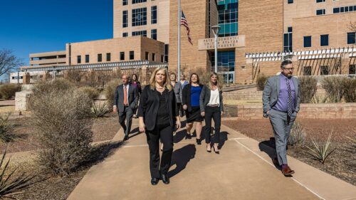 New Mexico Legal Group attorney team at courthouse